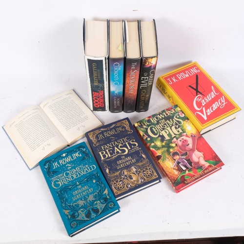 298 - J K Rowling, a  selection of First Edition hardback books, including Fantastic Beasts And Where To F... 