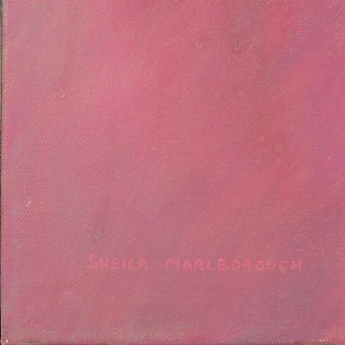 322 - Sheila Marlborough, acrylic and gold leaf on canvas, 