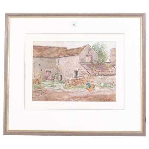 333 - W.E. Snow, an Antique watercolour, possibly circa 1905 