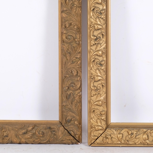 350 - 2 similar ornate giltwood frames, each measures 60cm x 37cm (2)