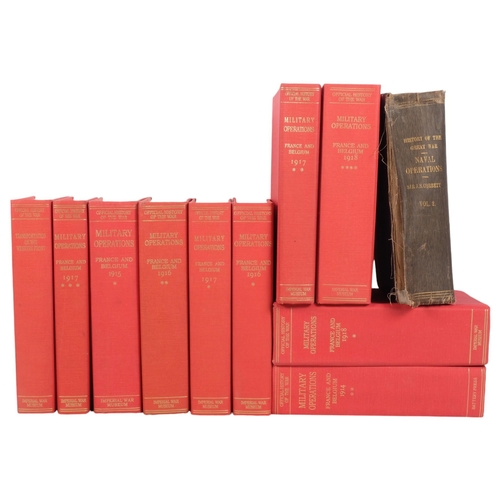 534 - 1995 edition volumes of History of The Great War, and volume 2 of the original publication in 1921