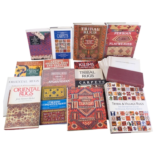 536 - A box of reference books on Oriental and Tribal rugs, etc