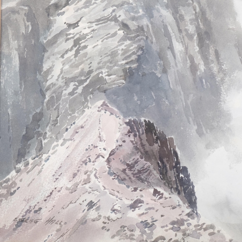 676 - Edwin Grieg Hall (1929 - 2017), Scafell Pike, watercolour, 49cm x 36cm, framed