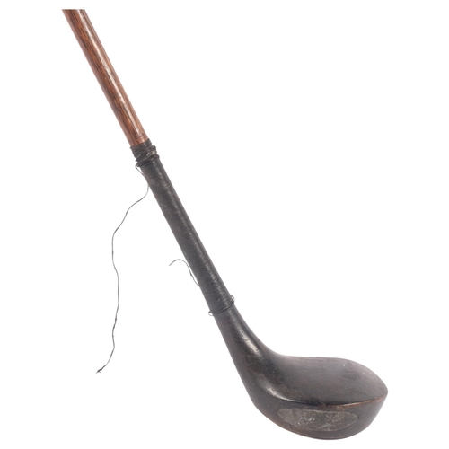 681 - GOLFING INTEREST - a Robert Forgan & Son hickory-shafted golf club, L105cm