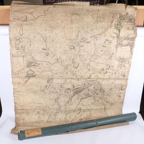 692 - A group of 3 Antique linen-backed maps, including Chart No. 56 St George's and Bristol Channels, pub... 