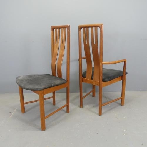 2691 - BOLTINGE - A set of four mid-century modern high backed dining chairs, range number DK4750, with mak... 