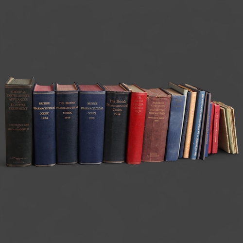 3037 - A group of Pharmaceutical reference books, including various Codex books.