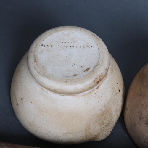 3069 - Two vintage pestle and mortar's, one impressed to base 'Best Composition', (2).