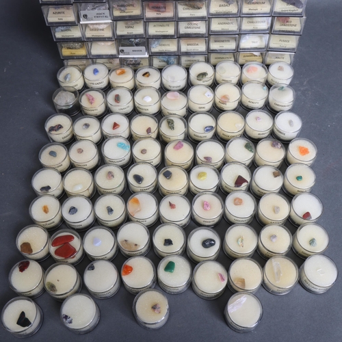 3090 - Collection of 152 mineral specimens 
Each in labelled Perspex specimen boxes