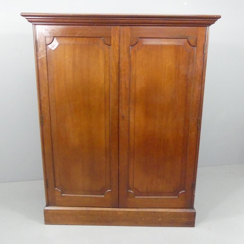 3000 - A fine Victorian mahogany floor standing specimen collectors cabinet, the fielded panelled cabinet d... 