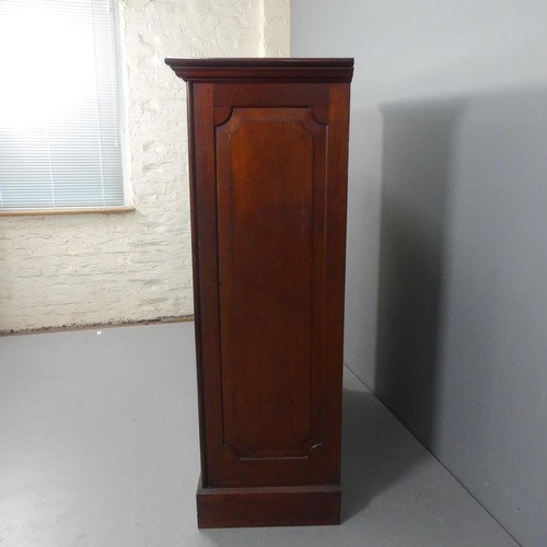 3000 - A fine Victorian mahogany floor standing specimen collectors cabinet, the fielded panelled cabinet d... 