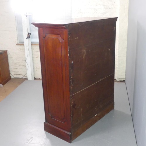 3000 - A fine Victorian mahogany floor standing specimen collectors cabinet, the fielded panelled cabinet d... 