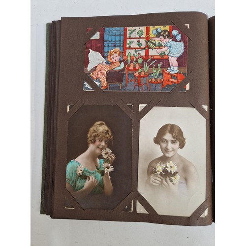 103 - 3 albums containing over 1000 Vintage postcards