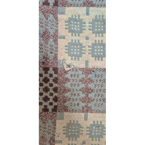 657 - 2 Welsh wool blankets, 173cm x 71cm (A/F)