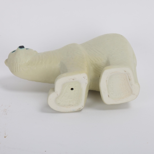 136 - LISA LARSON for Gustavsberg, a Baby Polar bear, designed 1978, stamped LILLSKANSEN LISA L. Named aft... 