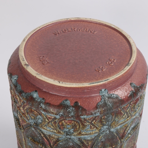 195 - A mid 20th century Bay, West Germany vase, with original Potter Masters Collection label, marked to ... 