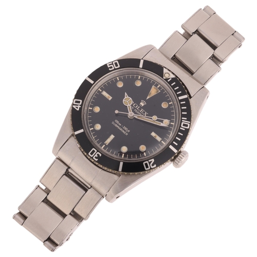 1004 - ROLEX - a Vintage stainless steel Oyster Perpetual Submariner 'James Bond' automatic bracelet watch,... 