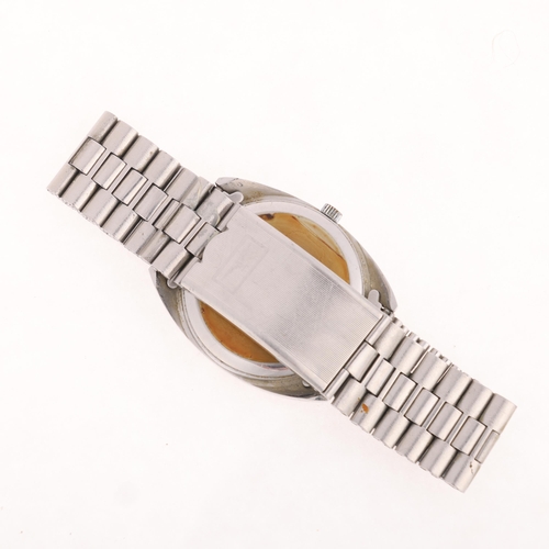 1017 - LONGINES - a Vintage stainless steel quartz calendar bracelet watch, ref. 4835, circa 1980s, silvere... 