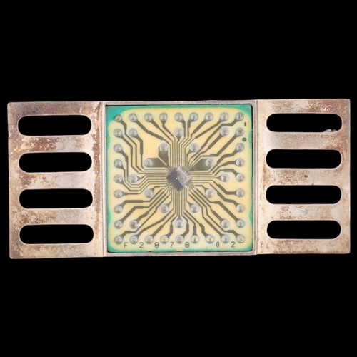 1450 - ALASTAIR NORMAN GRANT - a Vintage Scottish silver circuit board brooch, maker NG, Edinburgh 1981, 57... 