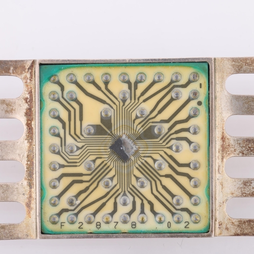 1450 - ALASTAIR NORMAN GRANT - a Vintage Scottish silver circuit board brooch, maker NG, Edinburgh 1981, 57... 