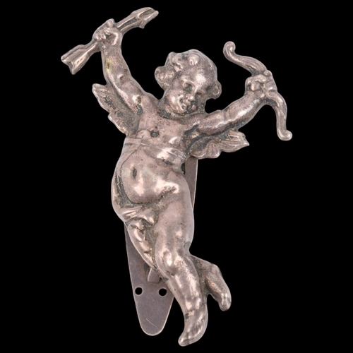 1460 - KEIM LTD - a silver Cupid scarf clip, 62.3mm, 17.1g