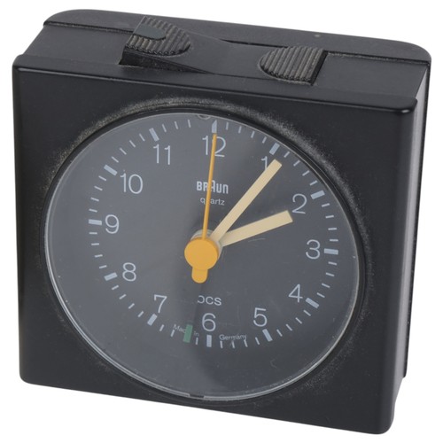 91 - A Braun Type 4744/AB7 battery operated clock designed by Dietrich Lubs, 1990s and a 1960s Blessing, ... 