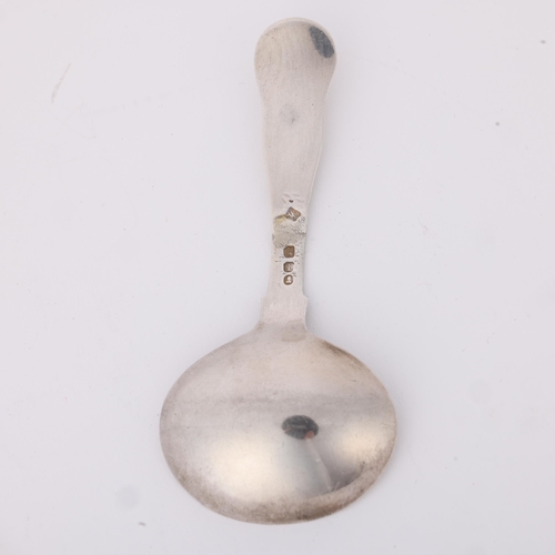 1616 - A George IV silver King's pattern tea caddy spoon, indistinct maker, London 1826, 9.5cm