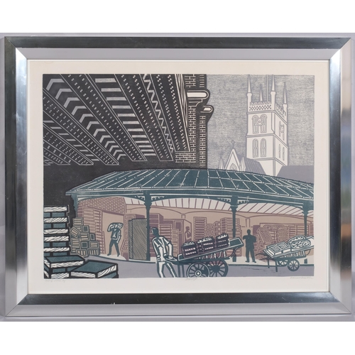 200 - Edward Bawden (1903 - 1989), Borough, lithograph, signed in pencil, out of series no. 4/8, image 46c... 