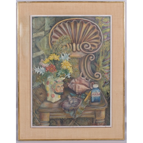 213 - Denton Welch (1915 - 1948), still life, oil on board, signed, 70cm x 50cm, framed