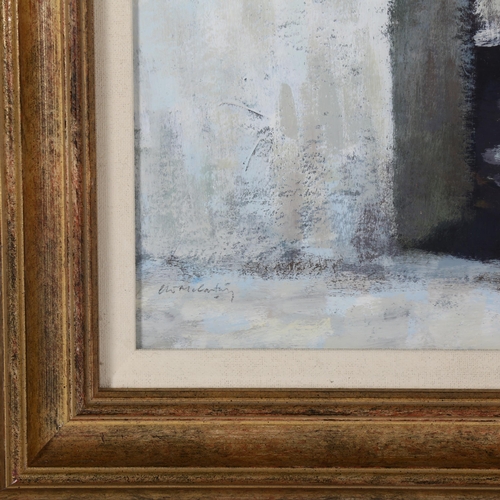 294 - Clive McCartney (born 1960), a French doorway, oil on board, signed, 39cm x 27cm, framed