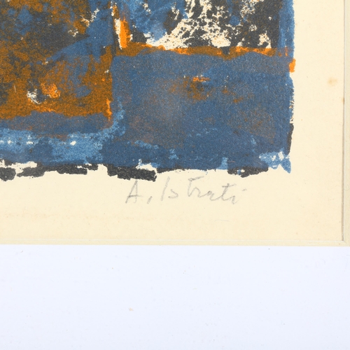 339 - Alexandre Istrati (Romanian), 1953/4 original abstract lithograph, no. 89 of 100, signed in pencil, ... 