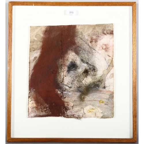 375 - William Macilraith, veil, mixed media on paper, unsigned with Connaught Brown label to reverse dated... 