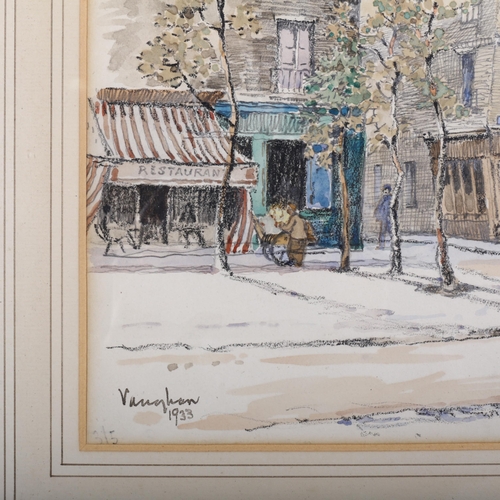 415 - D.S.Vaughan (XX), signed limited edition print on paper, Rue Gosliu, Paris, signed and dated 1933, 3... 