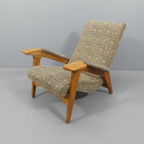 2086 - A J MILNE (Andrew John Milne) - a mid-century adjustable lounge chair, Hollmoak for E Horace Holm, c... 