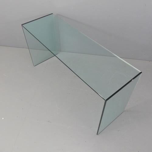 2237 - TONELLI DESIGN - A contemporary glass Gulliver console table. Length 140cm, height 71cm, depth 45cm.... 