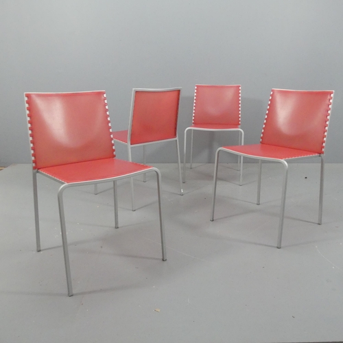 2249 - Marco Maran for Desalto, a set of 4 Italian Zip chairs with moulded maker’s marks.... 