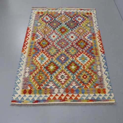 2287 - A Chobi Kilim rug. Length 182cm, width 125cm.