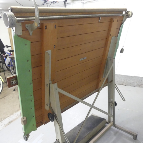 2544 - A vintage adjustable architect's drafting stand, with label for ADMEL. Dimensions as pictured - widt... 