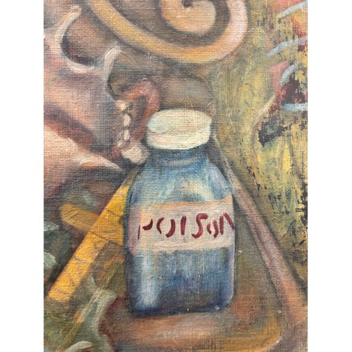 213 - Denton Welch (1915 - 1948), still life, oil on board, signed, 70cm x 50cm, framed