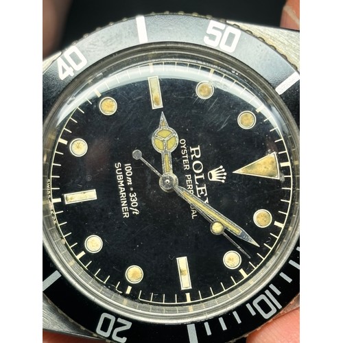 1004 - ROLEX - a Vintage stainless steel Oyster Perpetual Submariner 'James Bond' automatic bracelet watch,... 