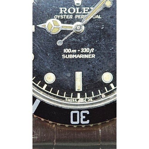 1004 - ROLEX - a Vintage stainless steel Oyster Perpetual Submariner 'James Bond' automatic bracelet watch,... 