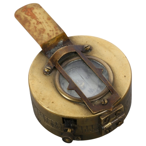 161 - T G. Company Ltd London, a Mark 3 military brass compass, dated 1941