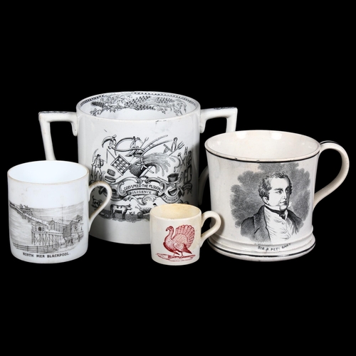 213 - An 18th century 2-handled mug 