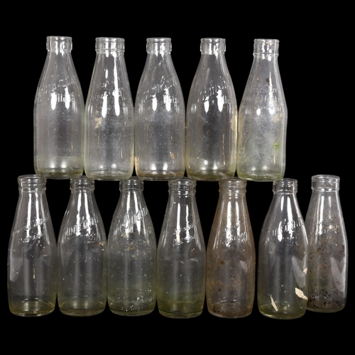 224 - A collection of Hastings milk bottles, to include Downlands Milk, and Contentsi Pt Hastings 4781 (12... 