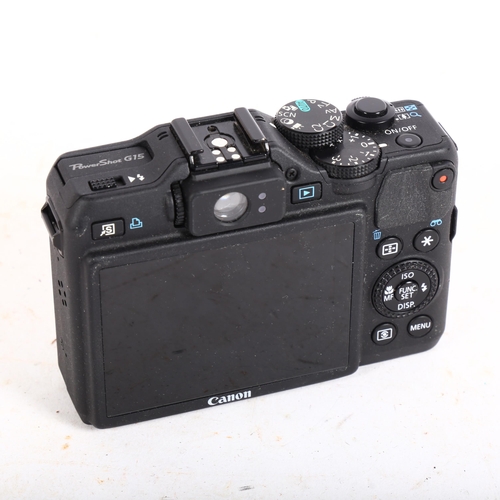 232 - A Canon PowerShot G15 digital camera, in original with associated instruction manuals, etc