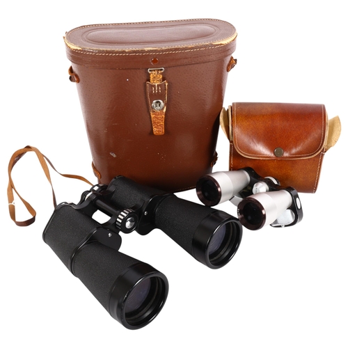 238 - A pair of Hilkinson 20x60 field binoculars, in associated case, serial no. 404066, and a pair of Boo... 