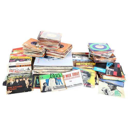 252 - A large quantity of vinyl records, LPs and 7