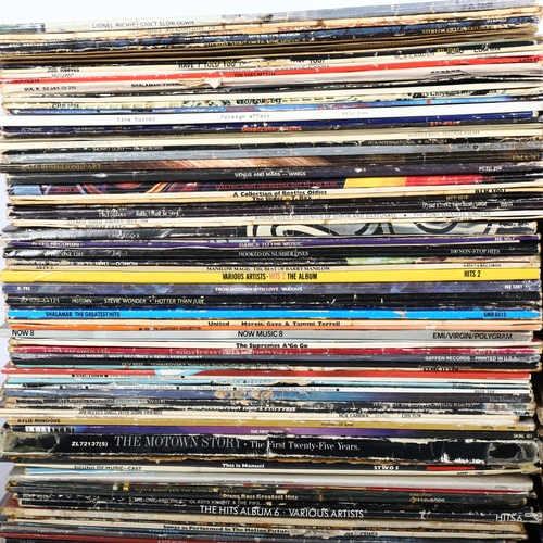 261 - A large quantity of vinyl LPs, various artists and genres, including Rod Stewart, Stevie Wonder, The... 