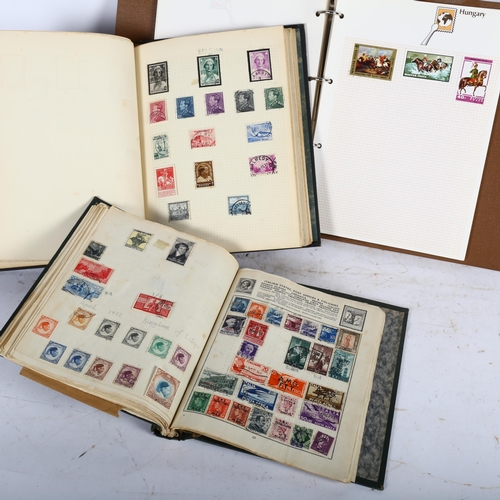 425 - A group of 3 stock book stamp albums, including stamps from the UK and worldwide