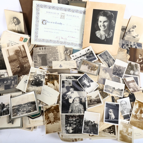 502 - A selection of photos and ephemera, including RAF interest